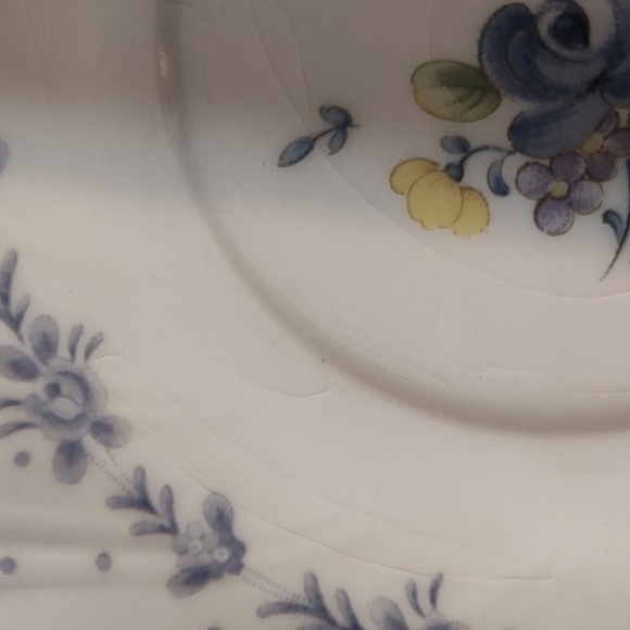Floral Blue Teacup and Saucer Set - Picture 10 of 12
